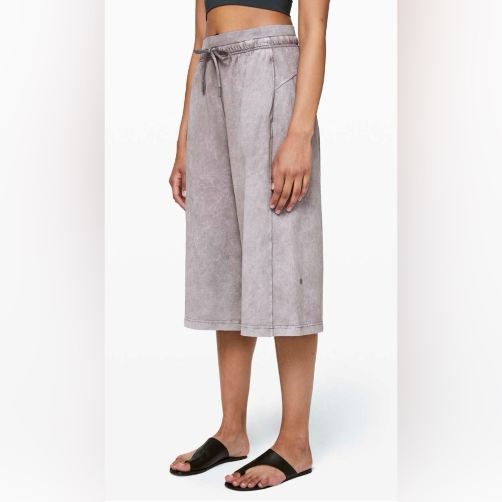 lululemon athletica Light Gray Wide Leg Culottes